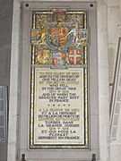 Nancy cathedral WWI plaque