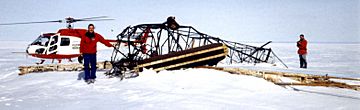 Remains of Fokker aircraft, First Byrd Expedition