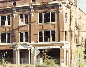 Taborian Hall is disrepair