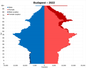 Budapest population pyramid