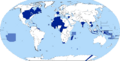 Carte anachronique des colonies françaises