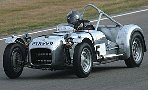 Chris Rea driving Lotus 6 at the Goodwood Revival 2009