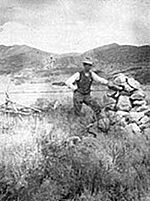 Early Mountain Meadows cairn