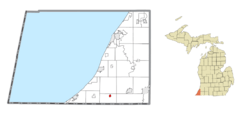 Location within Berrien County