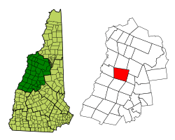 Location in Grafton County, New Hampshire