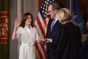 Kathy Hochul swearing in 2021