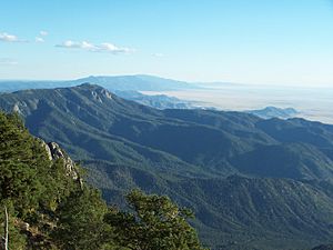 Manzano Mountains from north