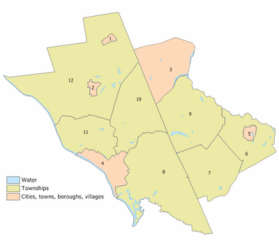 Mercer County, New Jersey Municipalities