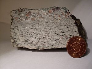 Normal View of Garnet-Mica-Schist