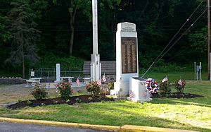 War Monument Park in West Easton in May 2019