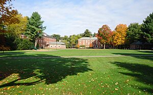 Andover Massachusetts Phillips Academy west quad south looking north