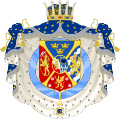 Blason du Prince Oscar Fredrik duc d'Östergötland de 1829 à 1844.svg