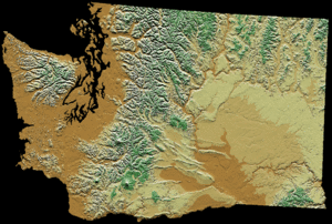 Digital-elevation-map-washington