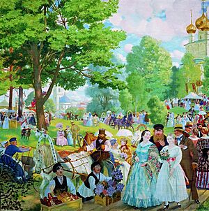 Kustodiev Trinity day