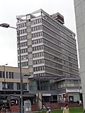 Merrion House from St John's Gardens, Leeds (12th April 2014).JPG