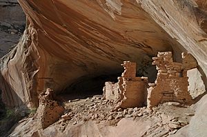 Monarch cave ruin close