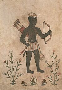 Nubian archer, Codex Casanatense