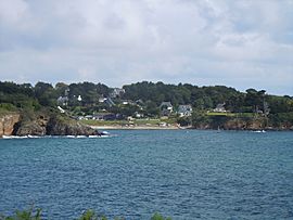 The beach at Kerfany-les-Pins, in Moëlan-sur-Mer