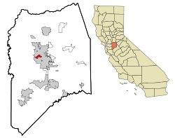 Location in San Joaquin County and the state of California