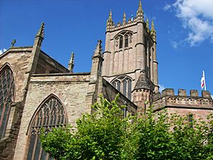 St. Laurence, Ludlow, from west