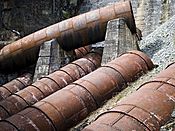 Stave Falls Dam old penstocks