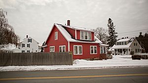 Typical houses in Chelmsford, Mass