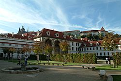 Valdstejnsky Palace garden autumn