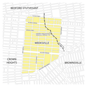 Weeksville brooklyn map