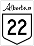 Alberta Highway 22 shield