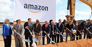 Amazon groundbreaking Bessemer