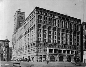 Chicago Auditorium Building, exterior from Michigan Avenue