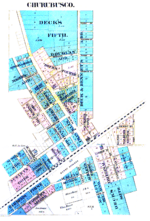 Churubusco Indiana 1889 Plat Map