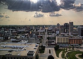 Downtown Jackson from the 12th floor of One Energy Plaza (CMS Energy Headquarters)