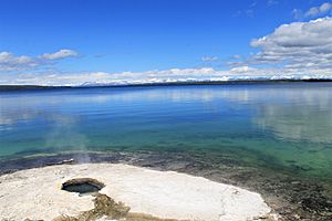 Geyser at Yellowstone Lake