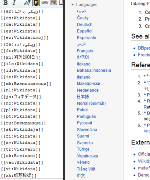 Interlanguage links prior to Wikidata