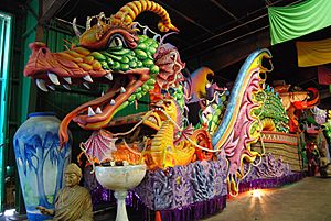 Leviathan float, Orpheus, Mardi Gras