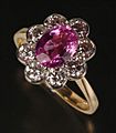 Pink sapphire ring