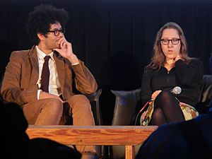 Richard Ayoade (The Double) and Maya Forbes (Infinitely Polar Bear) (12026102673).jpg