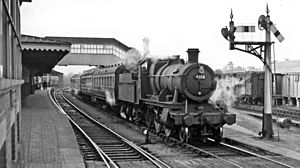 Ross-on-Wye Station, with Hereford - Gloucester train geograph-2523022-by-Ben-Brooksbank