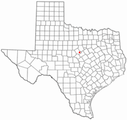 Location of Gustine, Texas