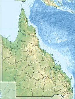 Location of Yapunyah Waterhole in Queensland, Australia.