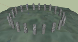 Bluestonehenge digital reconstruction - oval configuration