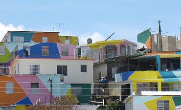 Buildings in Manatí barrio-pueblo