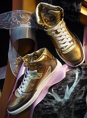 D&G Golden Sneakers