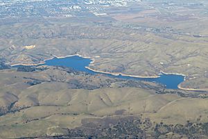 Lake del Valle aerial view, December 2018