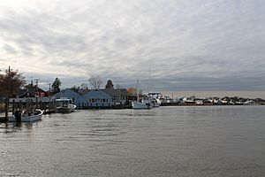 Leipsic waterfront along the Leipsic River