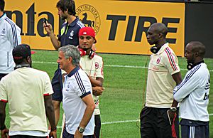 Mourinho Boateng Diarra Traore Yankee Stadium