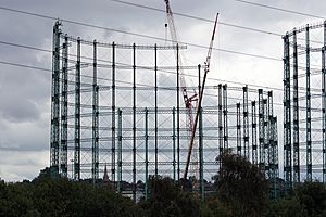 Nechells gasometer demolition 2015 -19