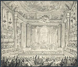 Opéra-vue de l'Opéra 1770