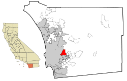 Location within San Diego County